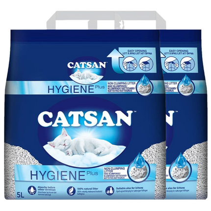 Catsan Hygiene Plus Unscented Non Clumping 100% Natural Cat Litter
