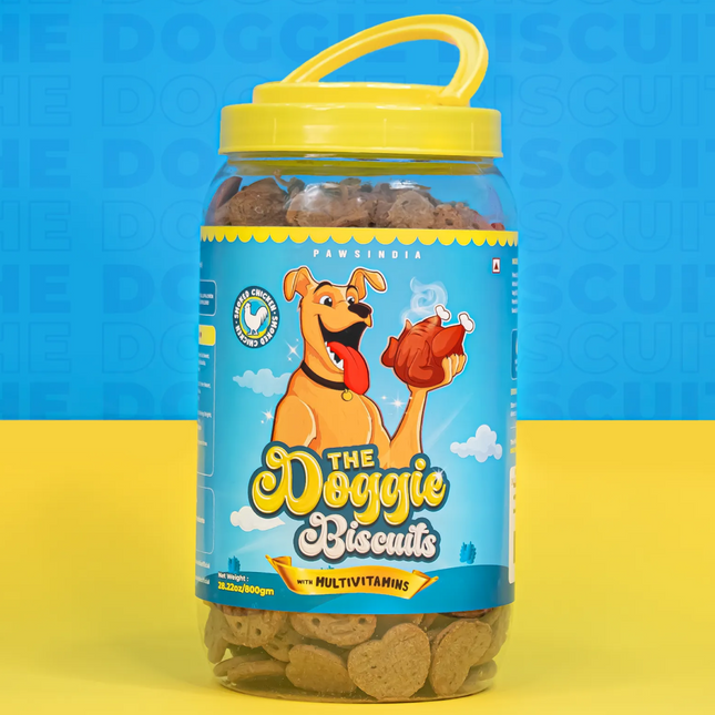 PawsindiaThe Doggie Smoked Chicken With Multivitamins Dog Biscuits