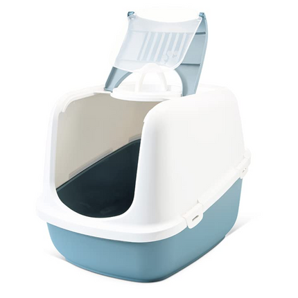 Savic Nestor Jumbo Toilet Home for Cats (Bluestone)