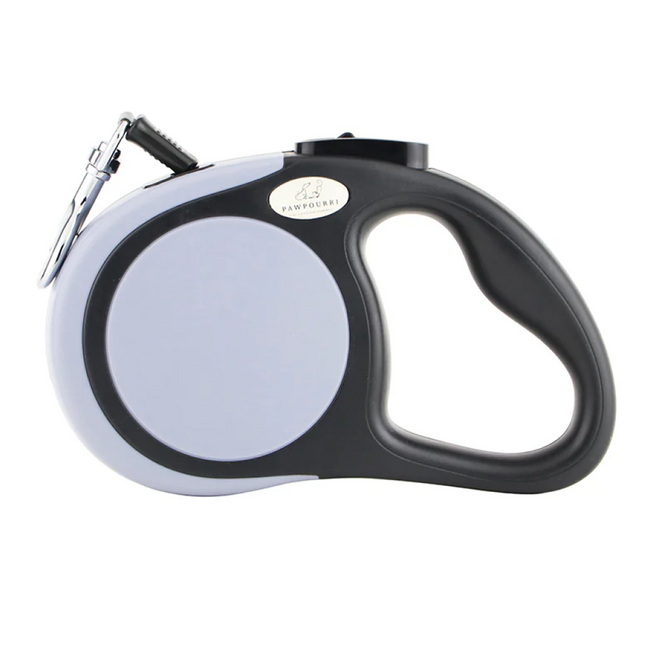 Pawpourri Retractable Leash for Dogs (Grey)