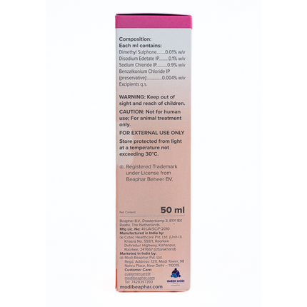 Beaphar Disodium Edetate and Sodium Chloride Eye Cleaner for Dogs and Cats