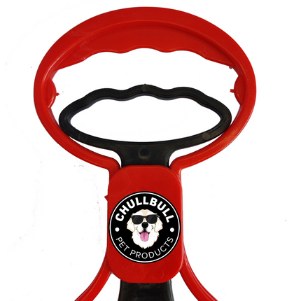 Chullbull Foldable Potty Scooper for Dogs (Red)