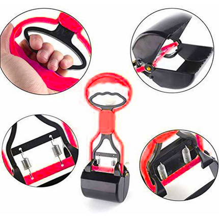 Chullbull Foldable Potty Scooper for Dogs (Red)