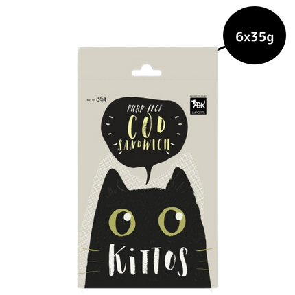 Kittos Purr Fect Cod Sandwich Cat Treat