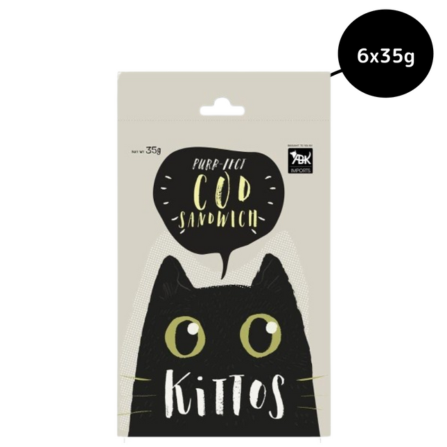Kittos Purr Fect Cod Sandwich Cat Treat