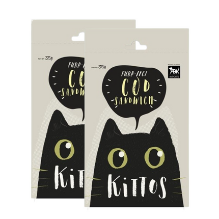 Kittos Purr Fect Cod Sandwich Cat Treat