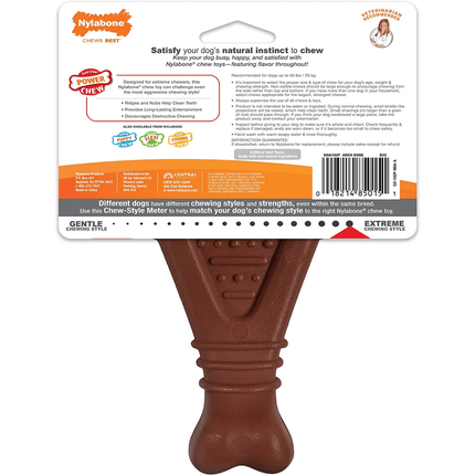 Nylabone  Power Chew Dental Arch Bone Toy for Dogs (Brown)