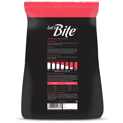 Let's Bite Active Adult Ocean Fish Dry Cat Food