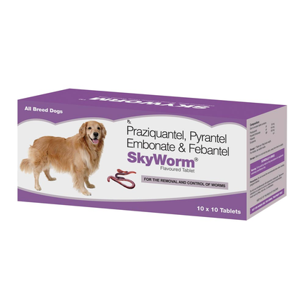 Skyec Skyworm Dog Dewormer and Petup Multi Vitamin Supplement for Dogs Combo