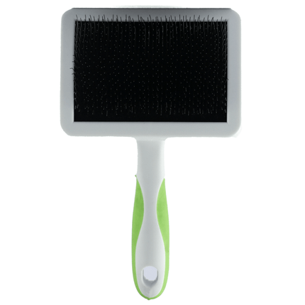 Andis Firm Slicker Brush Grooming Tool for Dogs (White/Green)