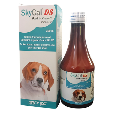 Skyec Sky Cal Pet DS Calcium Supplement for Dogs and Cats (200ml)