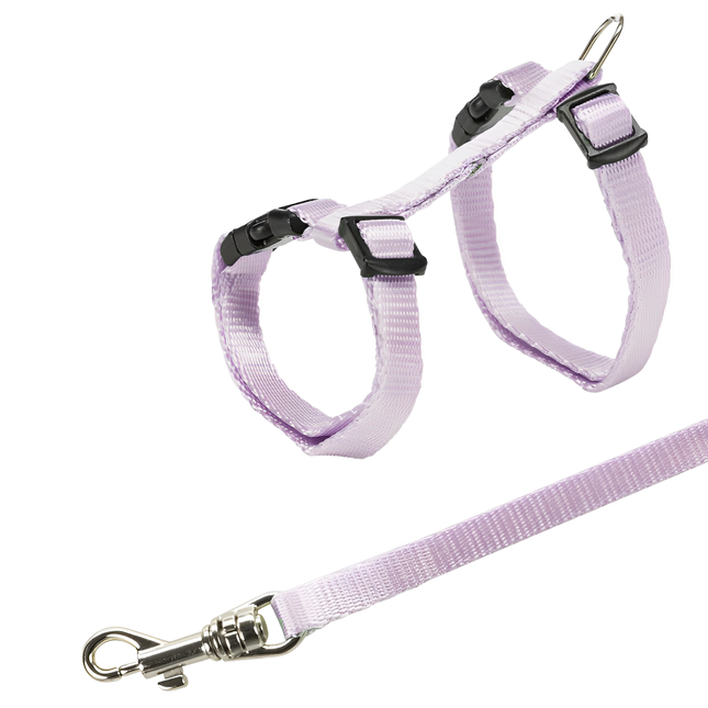 Trixie Harness with Leash for Kittens (Voilet)