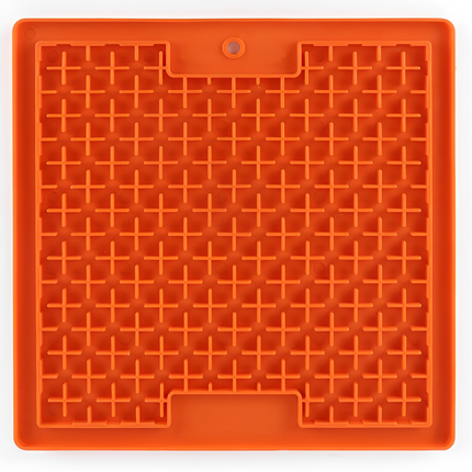 Pawpourri Sqaure Lickmat for Dogs and Cats (Orange)