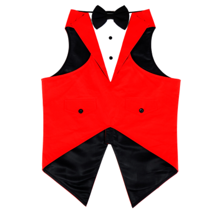 Dogobow Tuxedo for Dogs (Red) (Get a Bow Free)