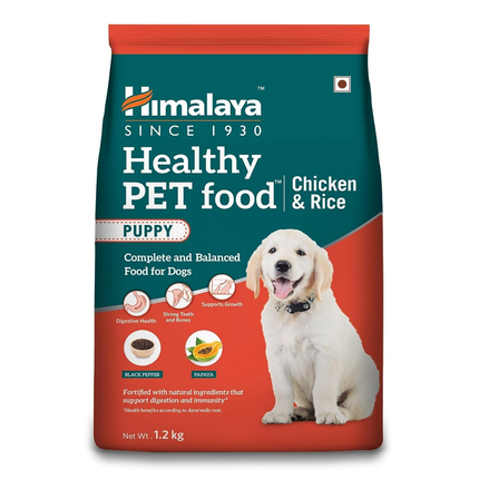 Himalaya Chicken & Rice Healthy Pet Dry Food and Chicken Healthy Treats Puppy Combo