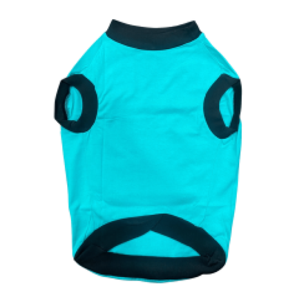 Pet Set Go Eat Sleep Poop Repeat T-shirt for  Dogs (Cyan)