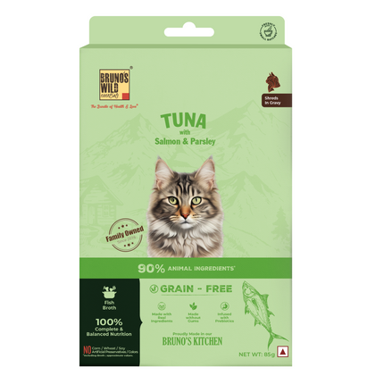 Bruno's Wild Essentials Tuna with Salmon & Parsely Cat Wet Food