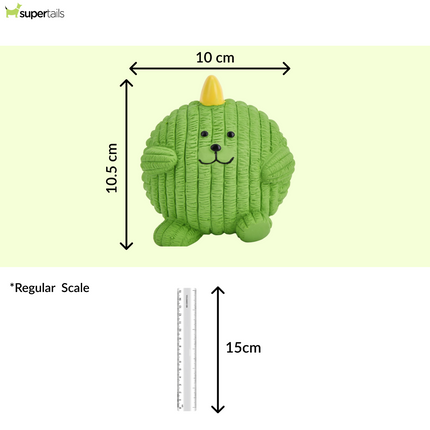 Fofos Latex Dinosaur Ball Squeaky Toy for Dogs (Green)