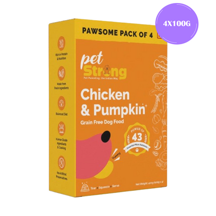 PetStrong Chicken and Pumpkin Grain Free Fresh Food for Dogs