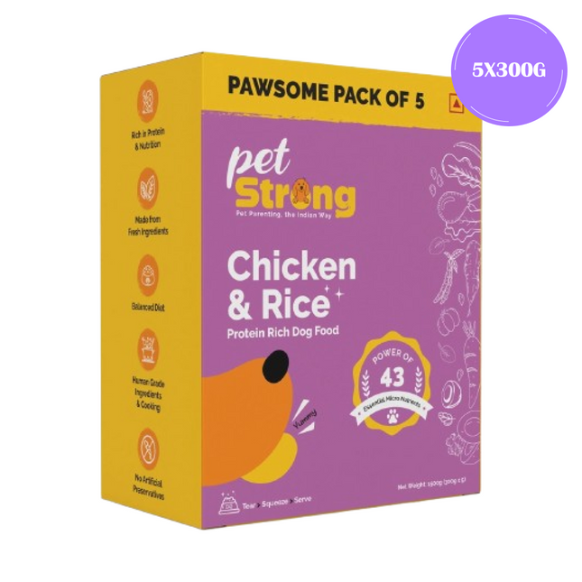 PetStrong Chicken and Rice Fresh Food for Dogs