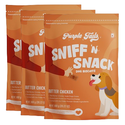 Purple Tails Butter Chicken Biscuits Dog Treat