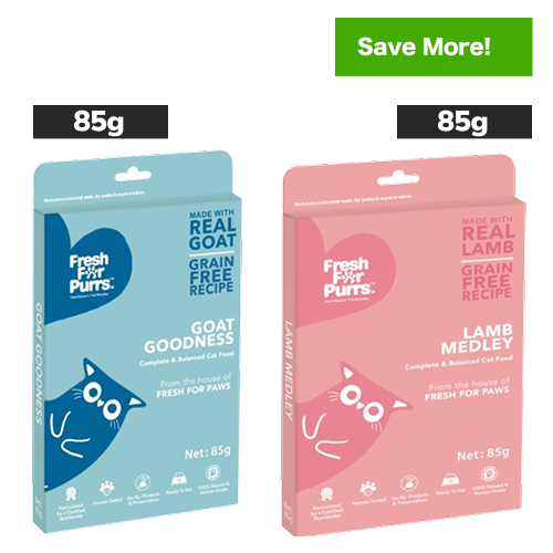 Fresh For Purrs Goat Goodness and Lamb Medley Wet Cat Food Combo