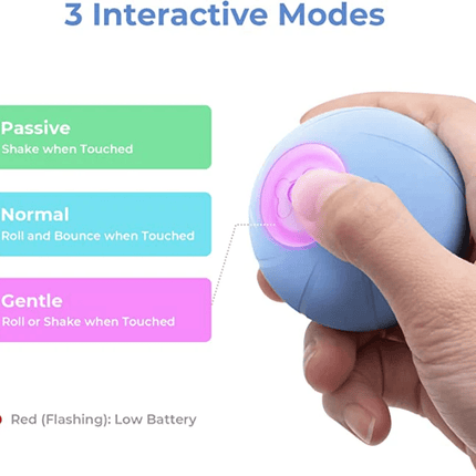 Cheerble Wicked SE Ball Toy for Dogs | For Medium Chewers (Blue)