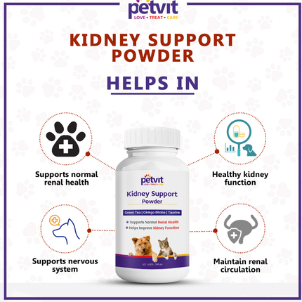 Petvit Kidney Support Powder for Dogs and Cats