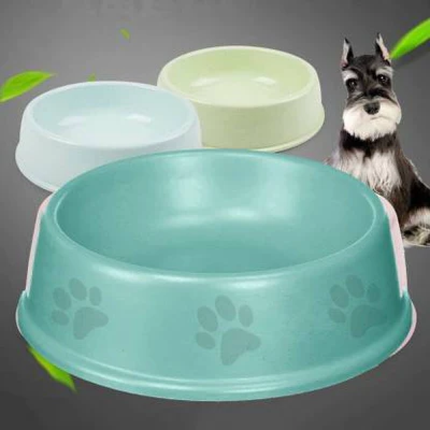 Emily Pets Single Round Bowl dog food bowls for Dogs and Cats (Green)