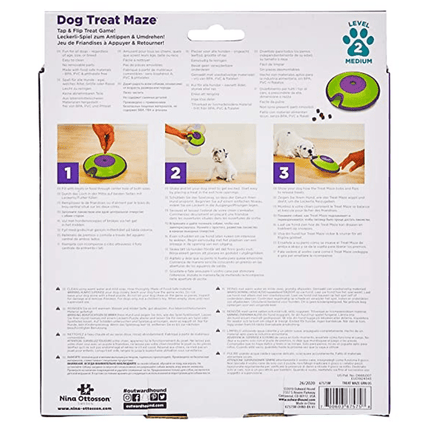 Outward Hound Nina Ottosson Treat Maze Puzzle for Dogs (Level 2 Intermediate)