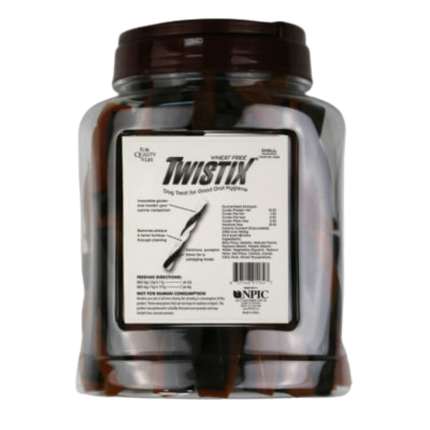 NPIC Twistix Peanut & Carob Canister Dog Treats (Limited Shelf Life)