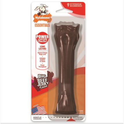 Nylabone Beef Jerky Flavor Frenzy Power Chew Souper Toy for Dogs | For Aggressive Chewers