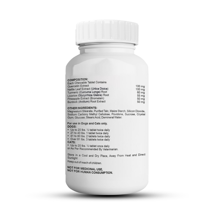 Petvit Allergy Aid Tablets for Dogs and Cats