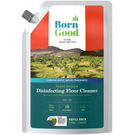 Born Good Turkish Apple Wood Fragrance Plant Based Disinfecting Floor Cleaner