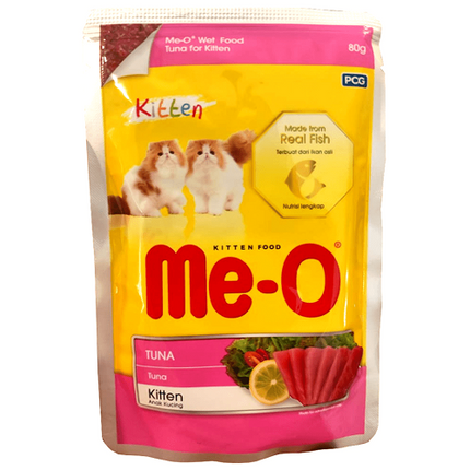 Me O Chicken Chunks in Gravy and Tuna Kitten Cat Wet Food Combo
