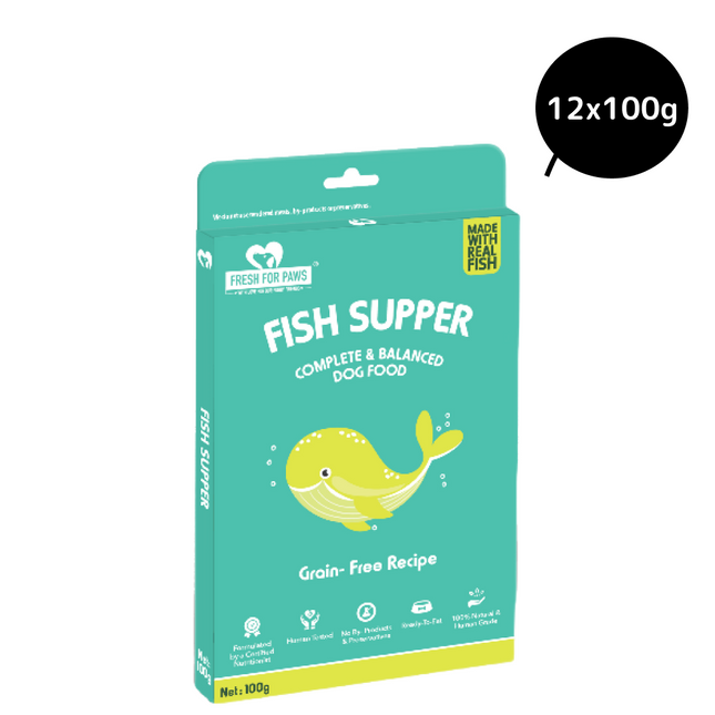 Fresh For Paws Fish Supper Dog Wet Food (100g)