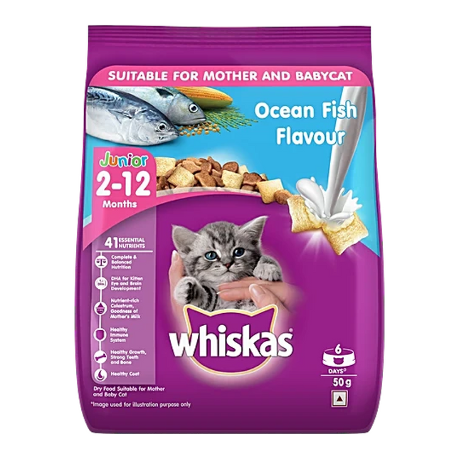 Whiskas Ocean Fish Kitten Cat Dry Food
