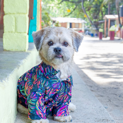 15buttons Neon Tropical Shirt for Dogs