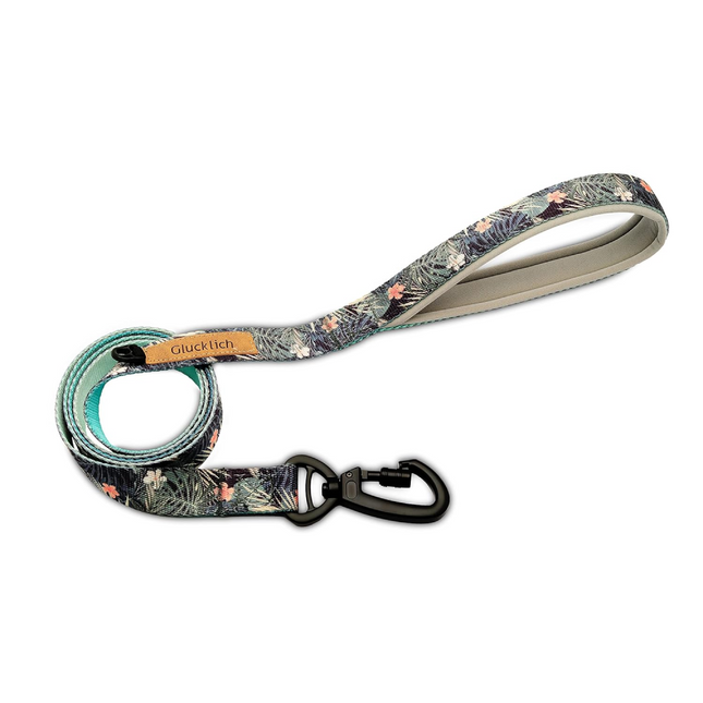 Glucklich Heavy Duty Printed Leash for Dogs (Green Forest)