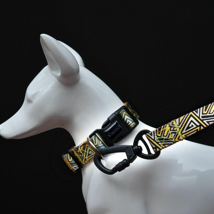 Glucklich Polyester Printed Adjustable Collar for Dogs (New Cadillac)