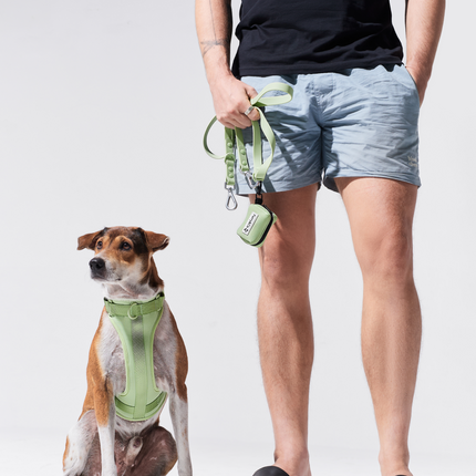Furry & Co Poop Bag Holder for Dogs (Matcha Latte)