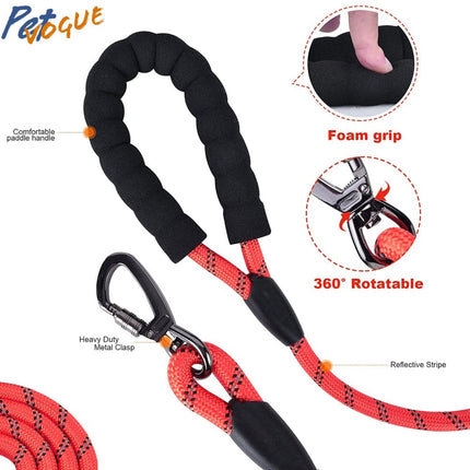 Pet Vogue Rope Leash for Dogs (Red)