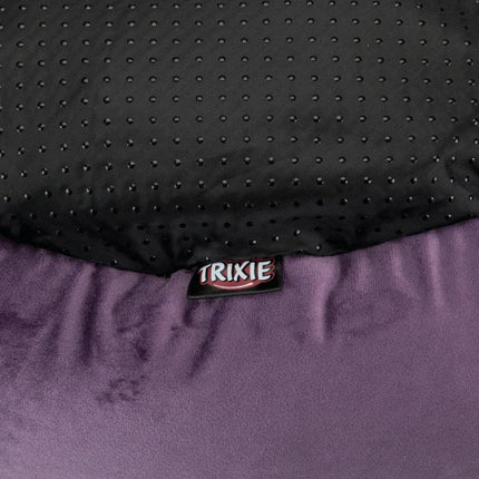 Trixie Pet's Home Round Bed for Dogs and Cats (Purple & Cream)