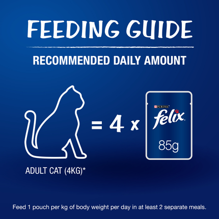 Purina Felix Mackerel with Jelly, Chicken with Jelly and Tuna with Jelly Adult Cat Wet Food Combo
