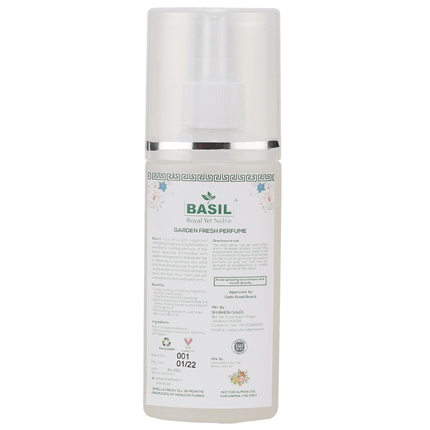 Basil Garden Fresh Perfume Spray for Dogs and Cats