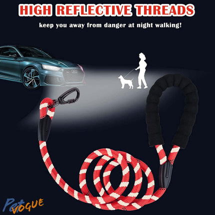 Pet Vogue Rope Leash for Dogs (Red)