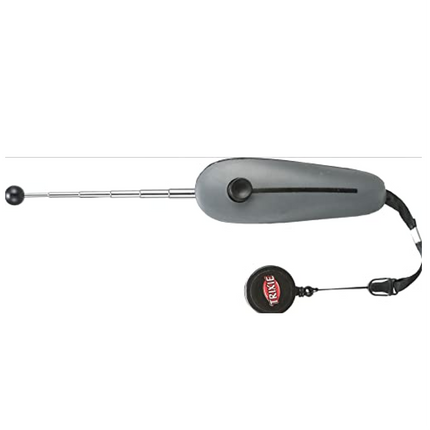 Trixie Target Stick with Clicker Button Retractable Toy for Dogs and Cats (Grey)