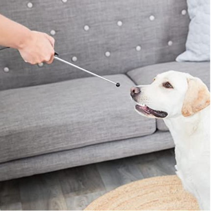 Trixie Target Stick with Clicker Button Retractable Toy for Dogs and Cats (Grey)