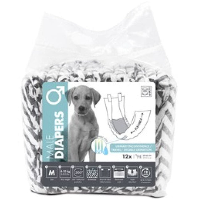 M-Pets Diapers for Male Dogs