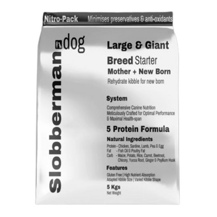 Slobberman dog Gluten Free High Protein Large and Giant Breed Starter Dog Dry Food